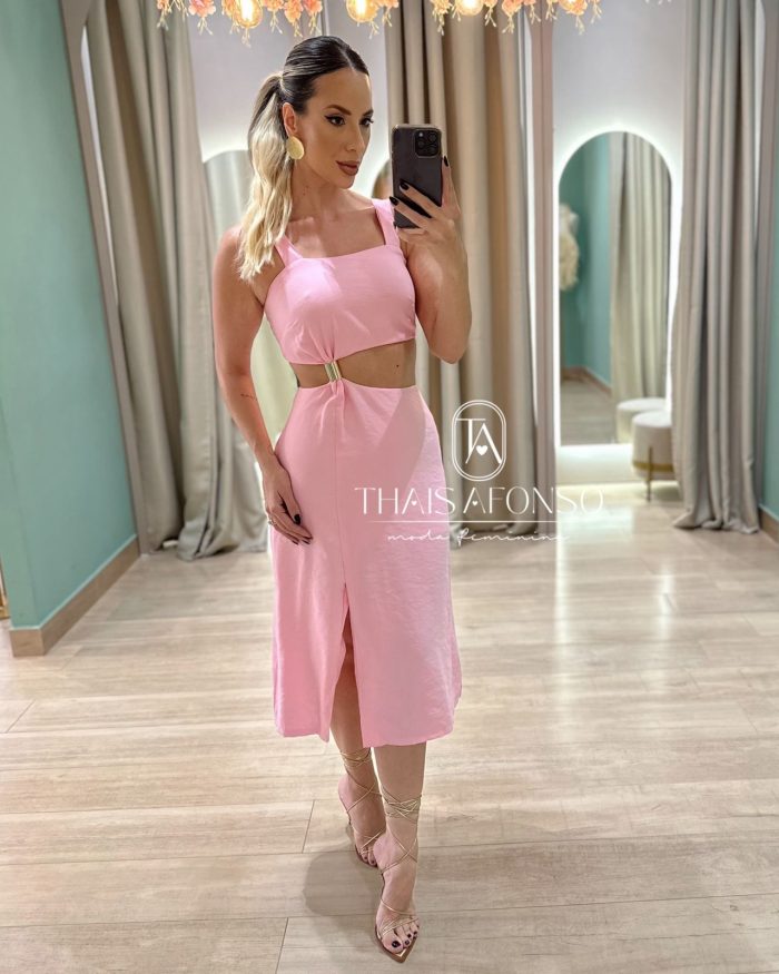 vestido Áurea rosa vestido Áurea rosa