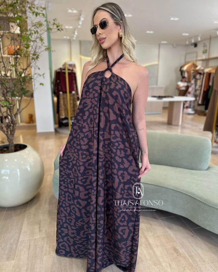 vestido ary onÇa preta