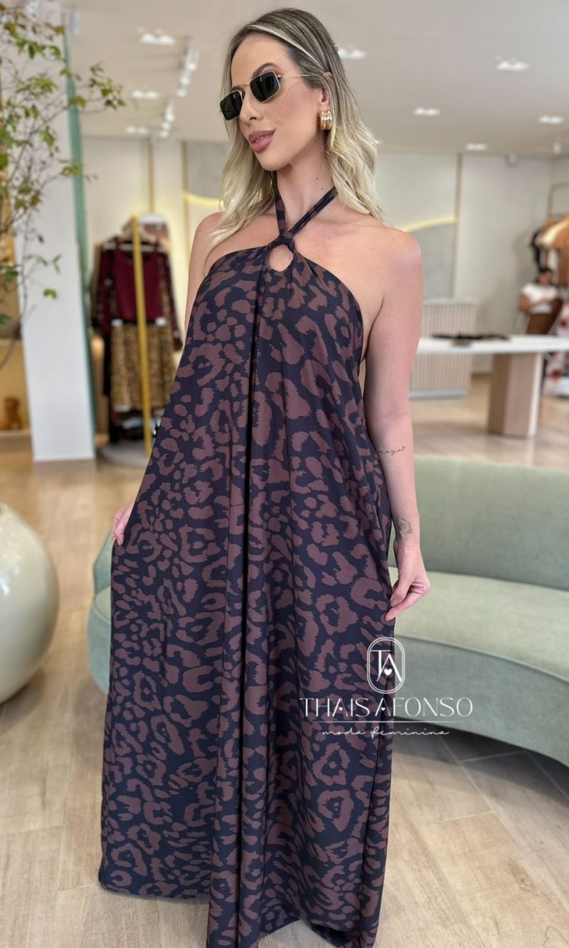 vestido ary onÇa preta