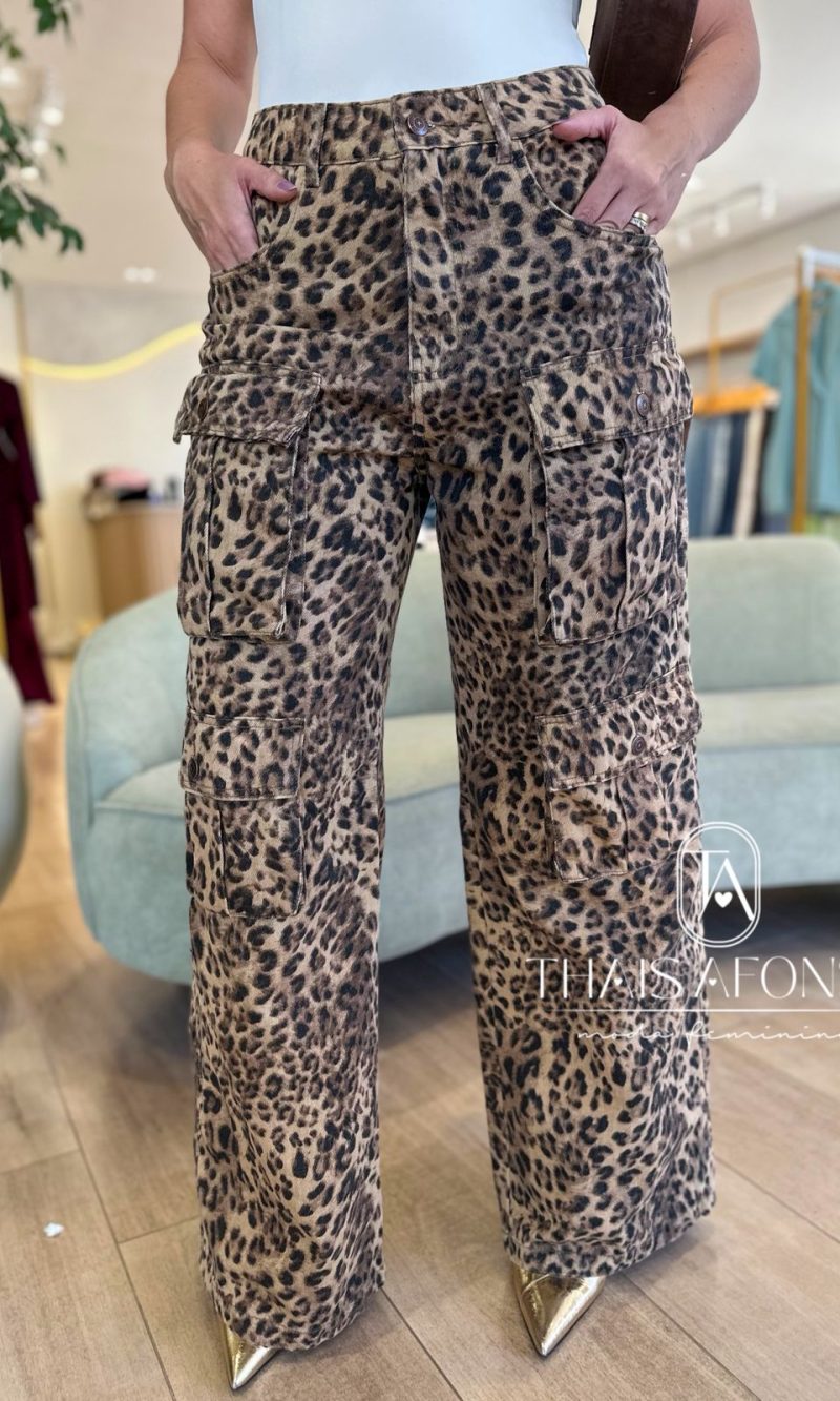 calça cargo onça
