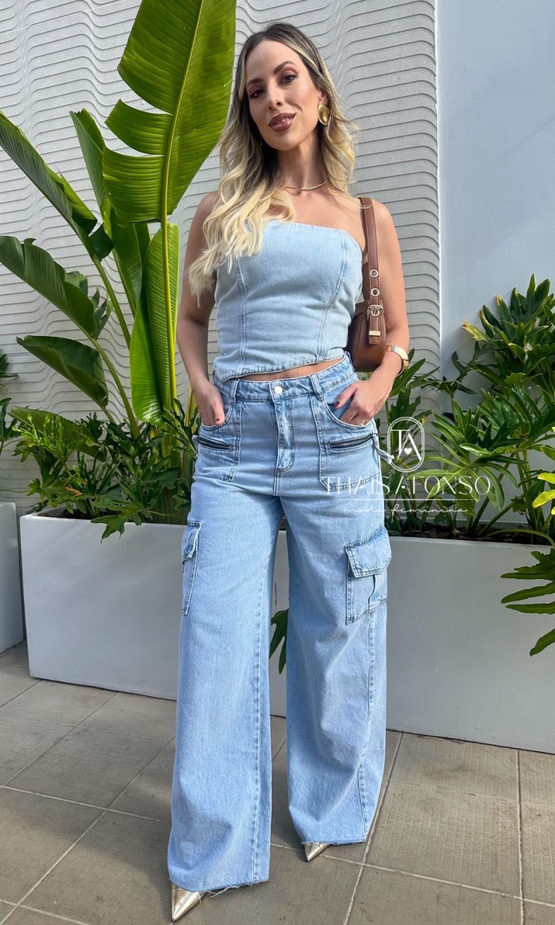 calça cargo zíper calça cargo zíper