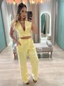 conjunto colete cs amarelo