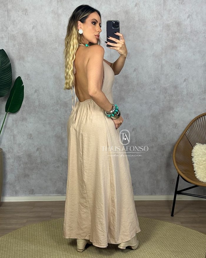 vestido stéfany areia vestido stéfany areia