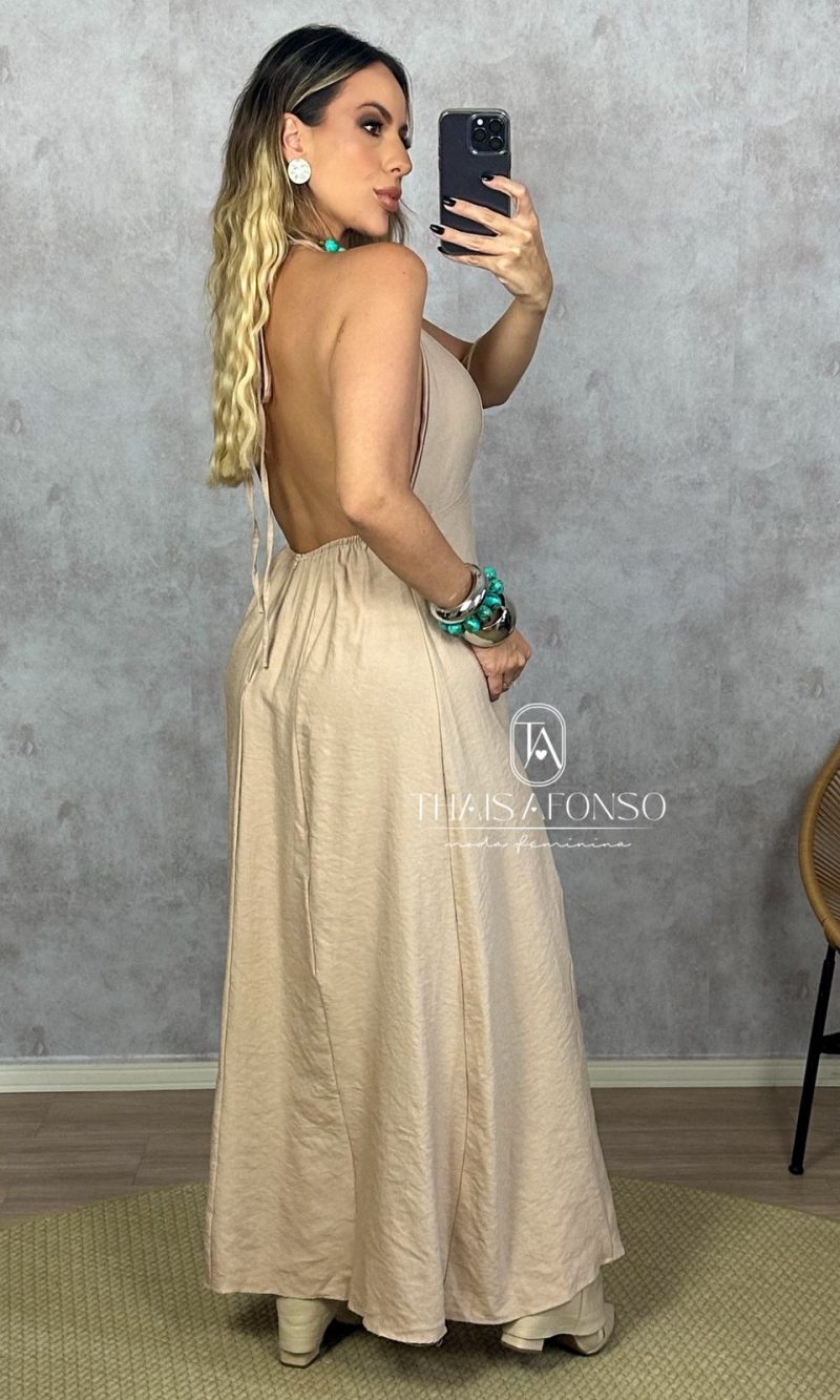 vestido stéfany areia vestido stéfany areia