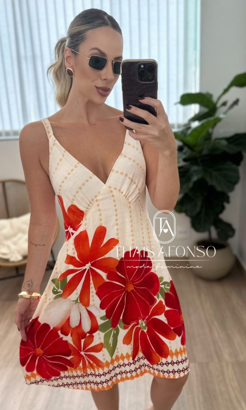 vestido alcinha curto off Único