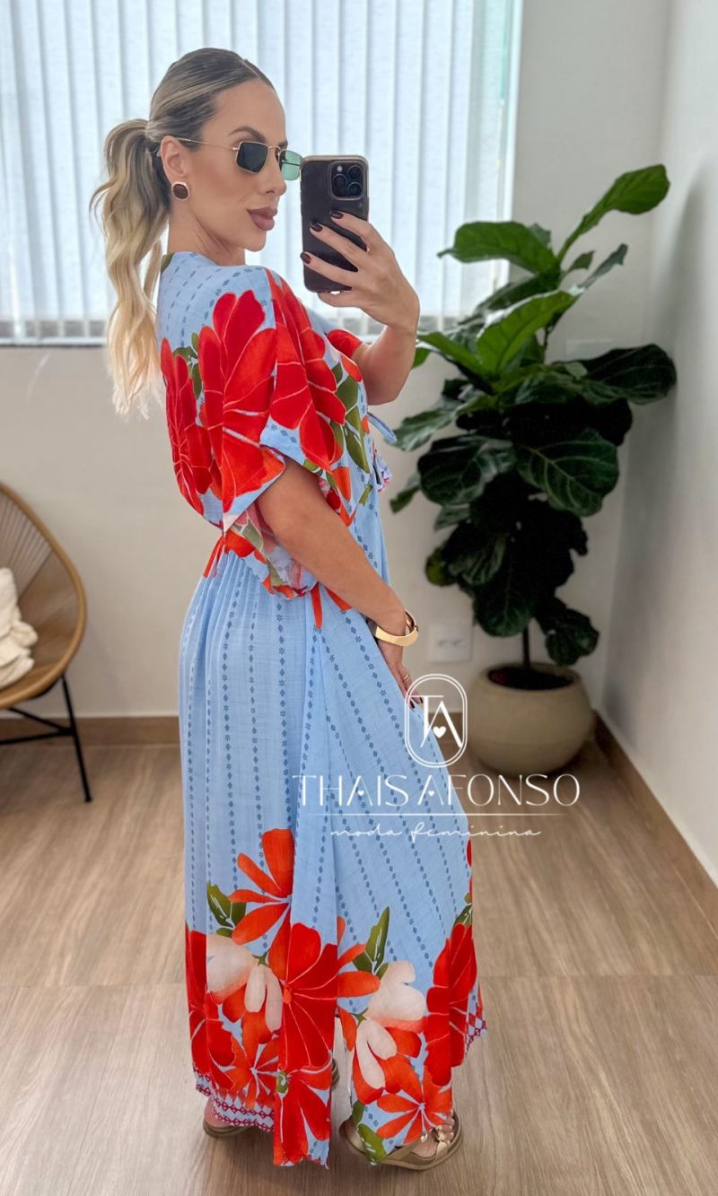 vestido floral serena azul Único vestido floral serena azul Único