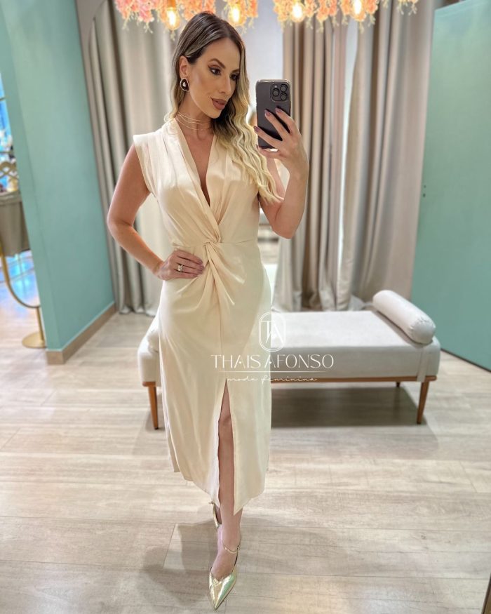 vestido mila nude