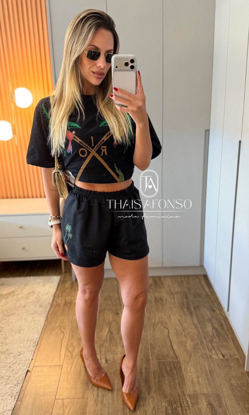 conjunto arara Único preto